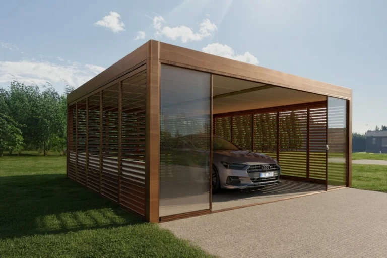 Slika prikazuje samostojni nadstrešek